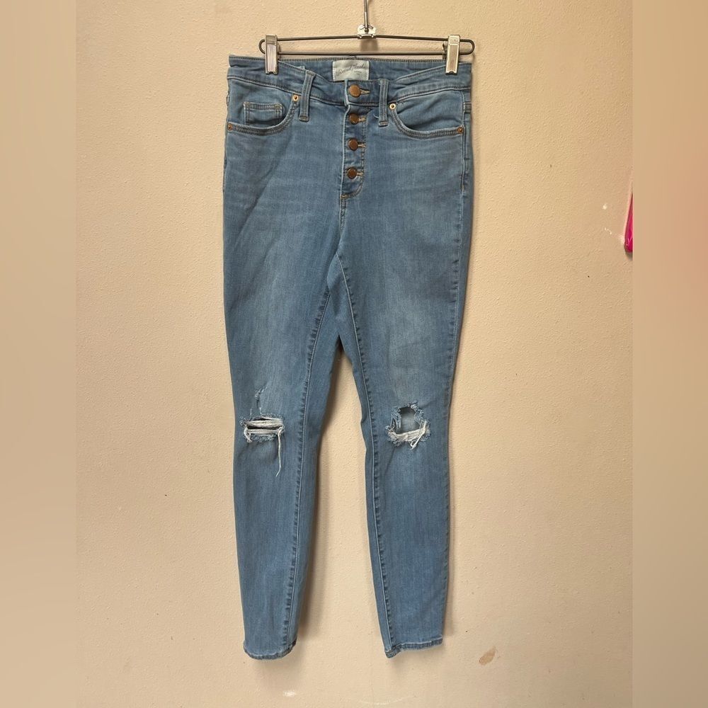 Universal Thread Women’s High Rise Fly Button Skinny Jeans Size 2 - Picture 1 of 12